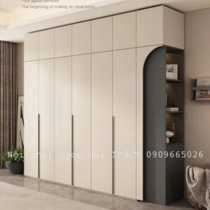 Tủ quần áo âm tường hiện đại thiết kế tối giản – Giải pháp lưu trữ thông minh cho không gian sống hiện đại