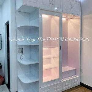 Tủ quần áo cánh lùa kính hiện đại – Thiết kế thông minh, tiện ích tối đa