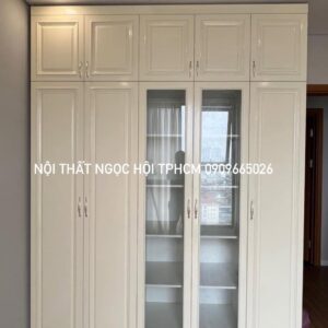 Tủ quần áo tân cổ điển cánh kính - Sang trọng, tiện nghi cho không gian sống hiện đại