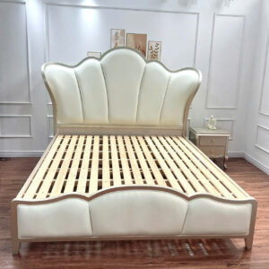 Giường Ngủ Tân Cổ Điển Thiết Kế Vỏ Sò – Tinh Tế, Sang Trọng, Đẳng Cấp