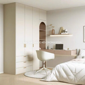 Tủ quần áo liền bàn học – Thiết kế thông minh, tối ưu không gian sống
