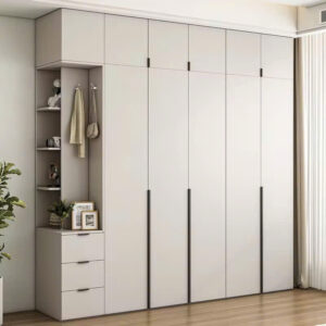 Tủ Quần Áo Hiện Đại Tích Hợp Kệ Lưu Trữ - Giải Pháp Nội Thất Thông Minh