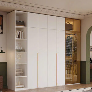 Tủ Quần Áo Hiện Đại Tích Hợp Kệ Lưu Trữ - Phong Cách Sang Trọng